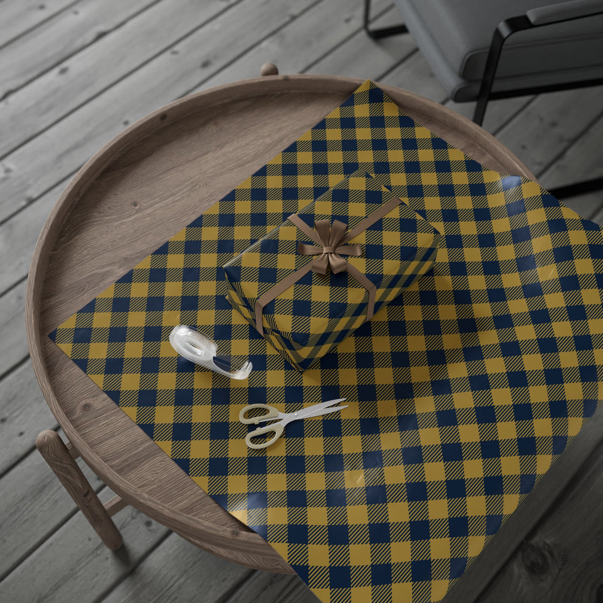 Gift Wrap | Notre Dame, Indiana | Gingham