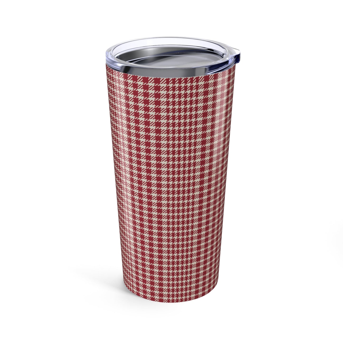Tumbler | Maroon & White | Tweed
