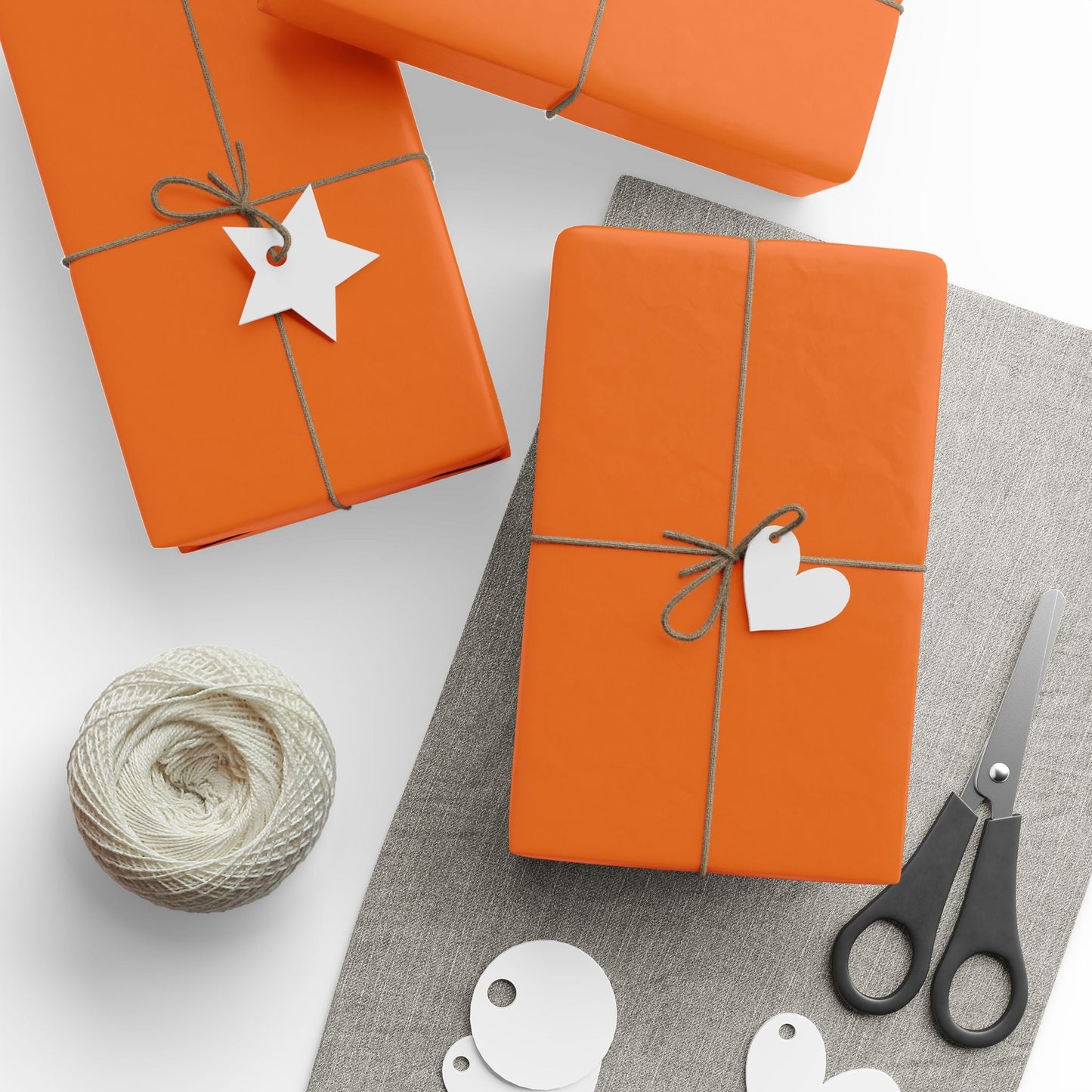 Gift Wrap | Maroon & Orange | Light