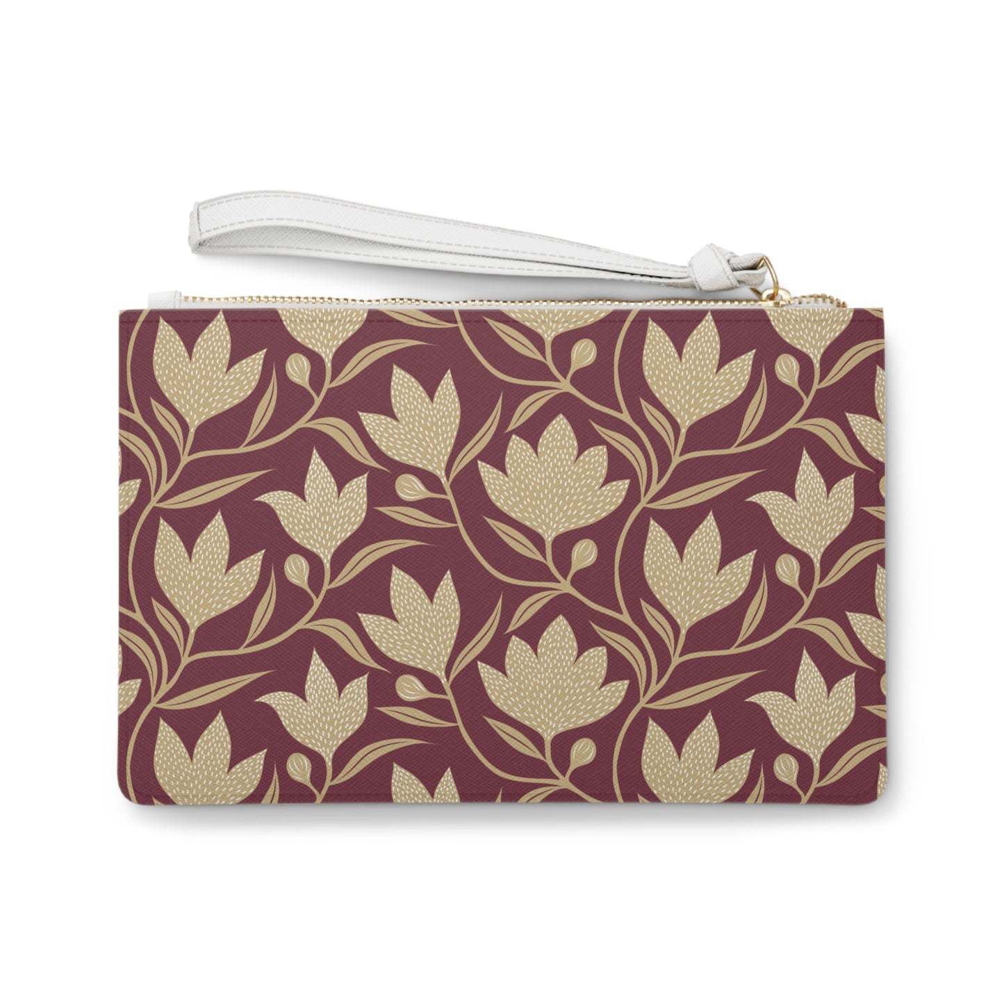 Clutch Bag | Maroon & Gold | Magnolia
