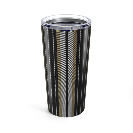 Tumbler | Black & Gold | Stripe