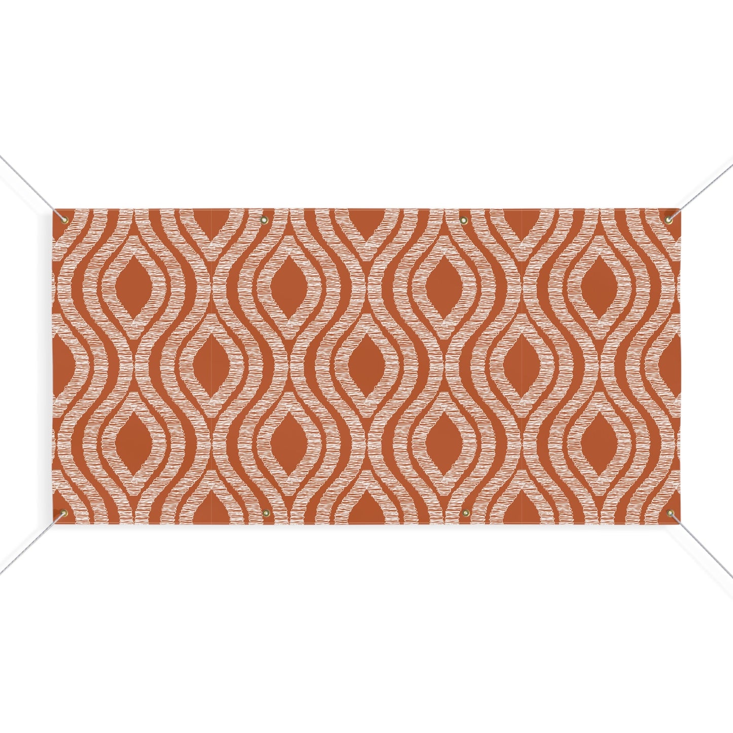 Banner | Dark Orange & White | Ogee