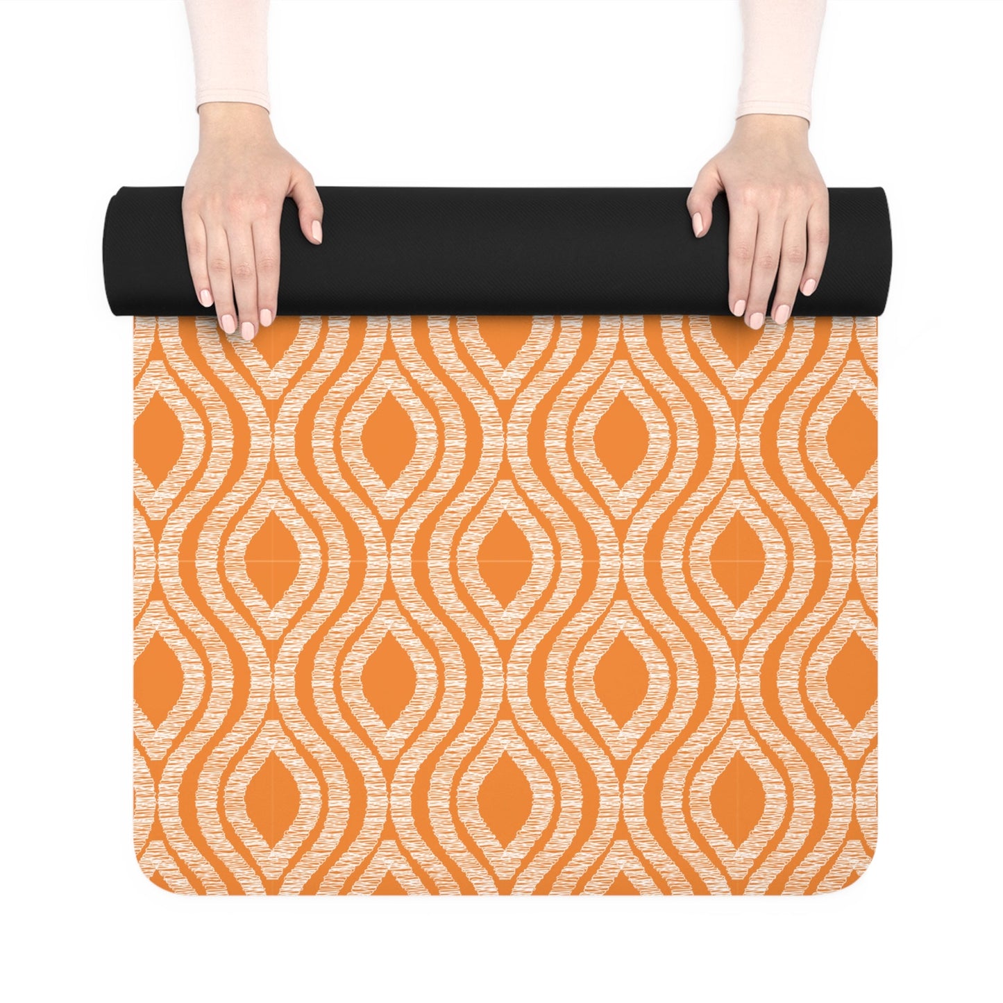 Yoga Mat | Orange & White | Ogee
