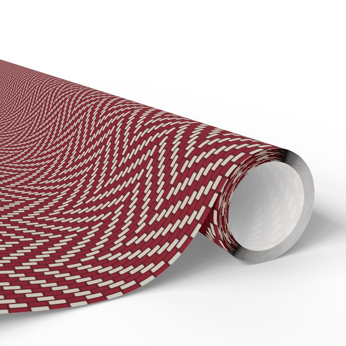 Gift Wrap | Maroon & White | Herringbone