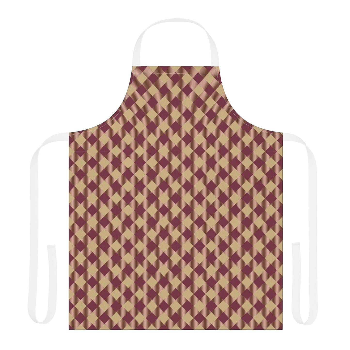 Apron | Maroon & Gold | Gingham