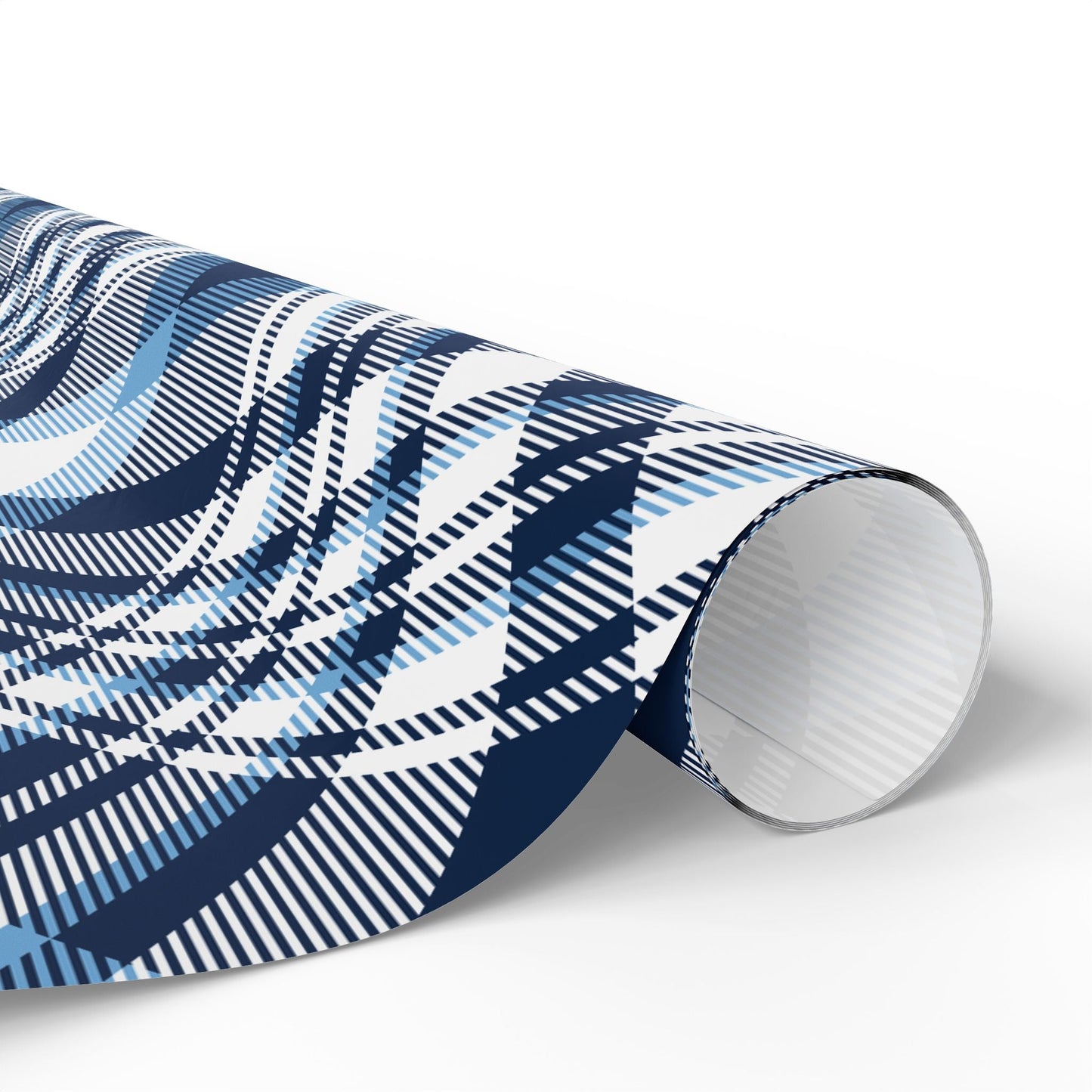 Gift Wrap | Light Blue & White | Tartan