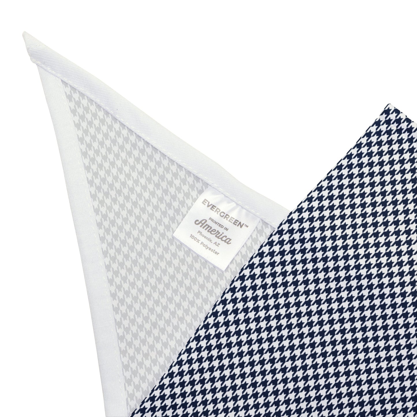 Pet Bandana | Navy & White | Houndstooth