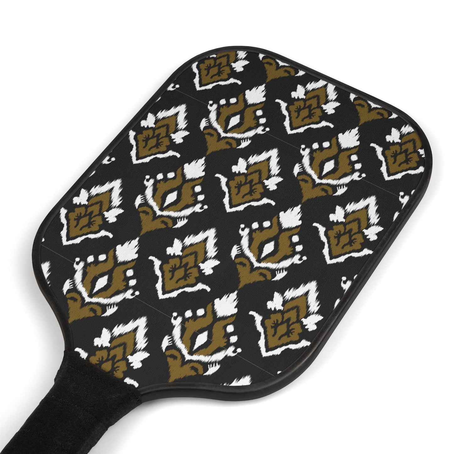 Pickleball Paddle Kit | Black & Gold | Ikat