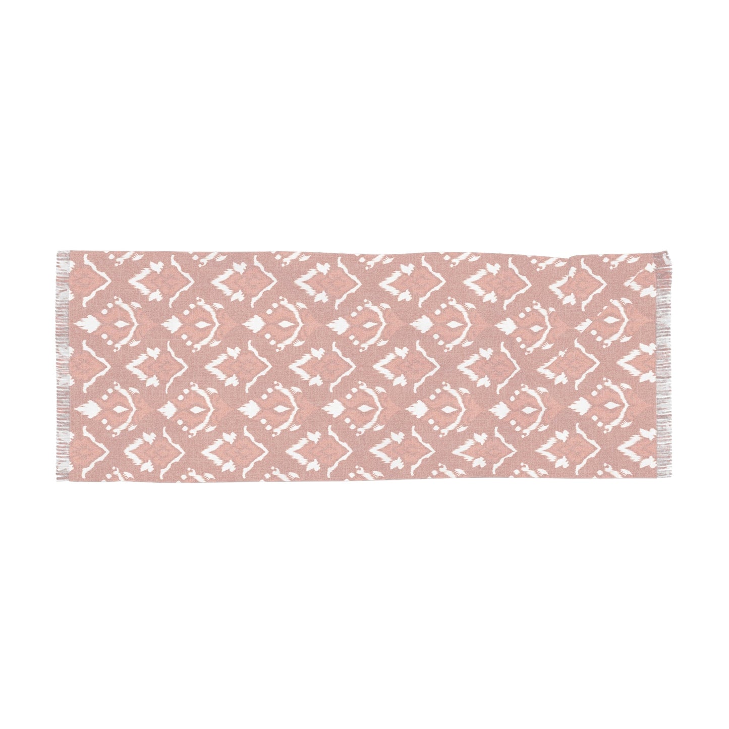 Scarf | Dark Orange & White | Ikat