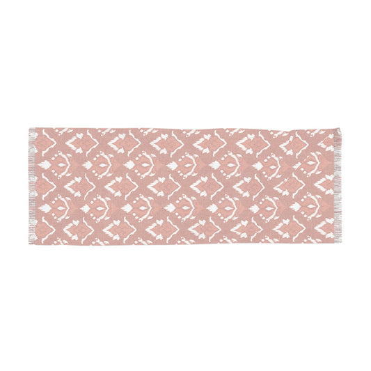 Scarf | Dark Orange & White | Ikat