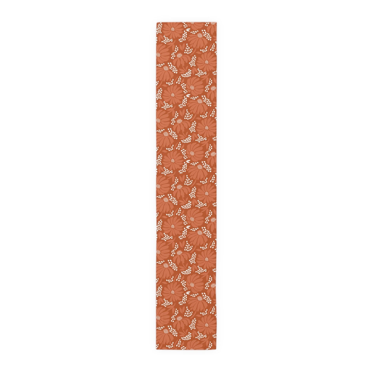 Table Runner | Dark Orange & White | Bellis