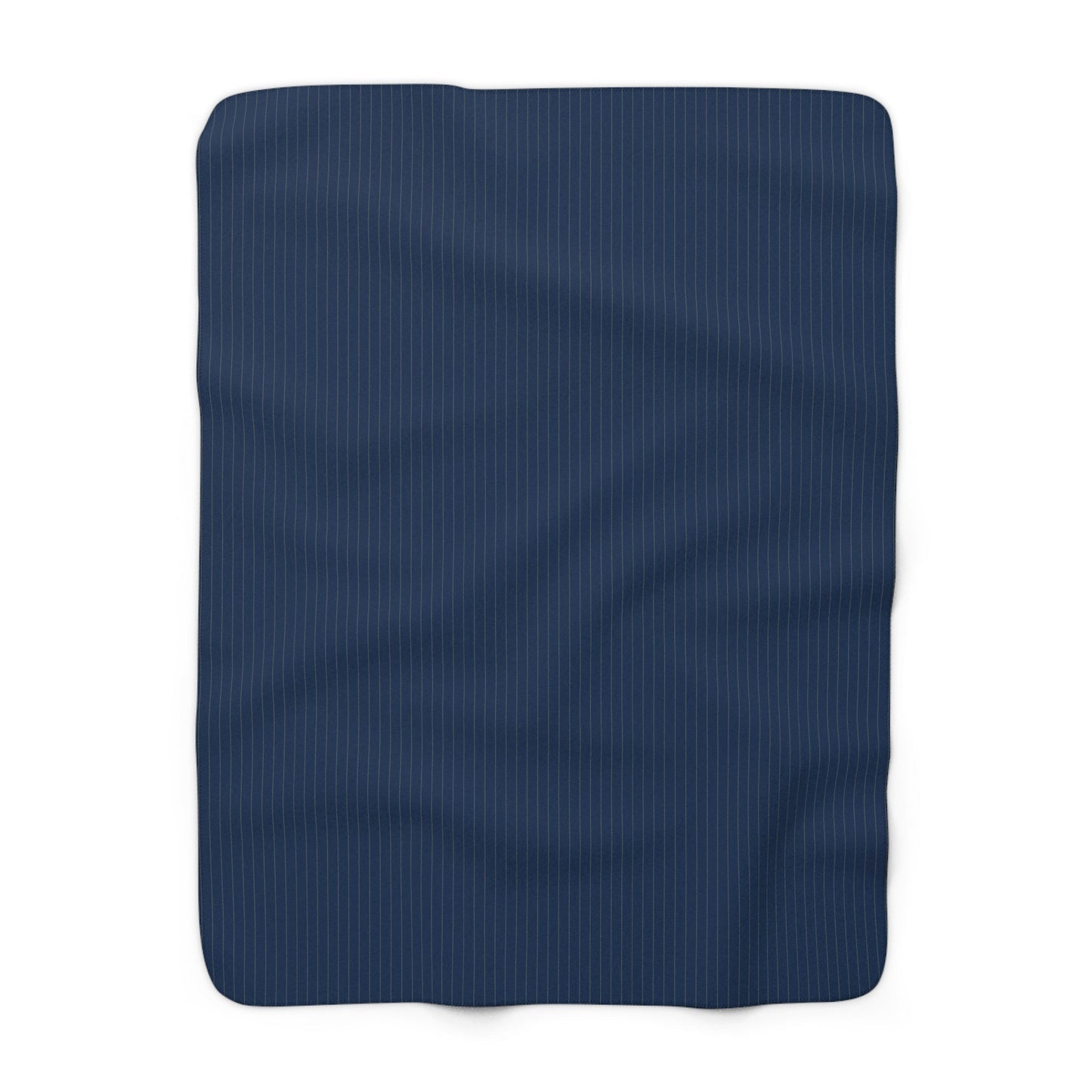 Sherpa Blanket | Blue & Gold | Pinstripe