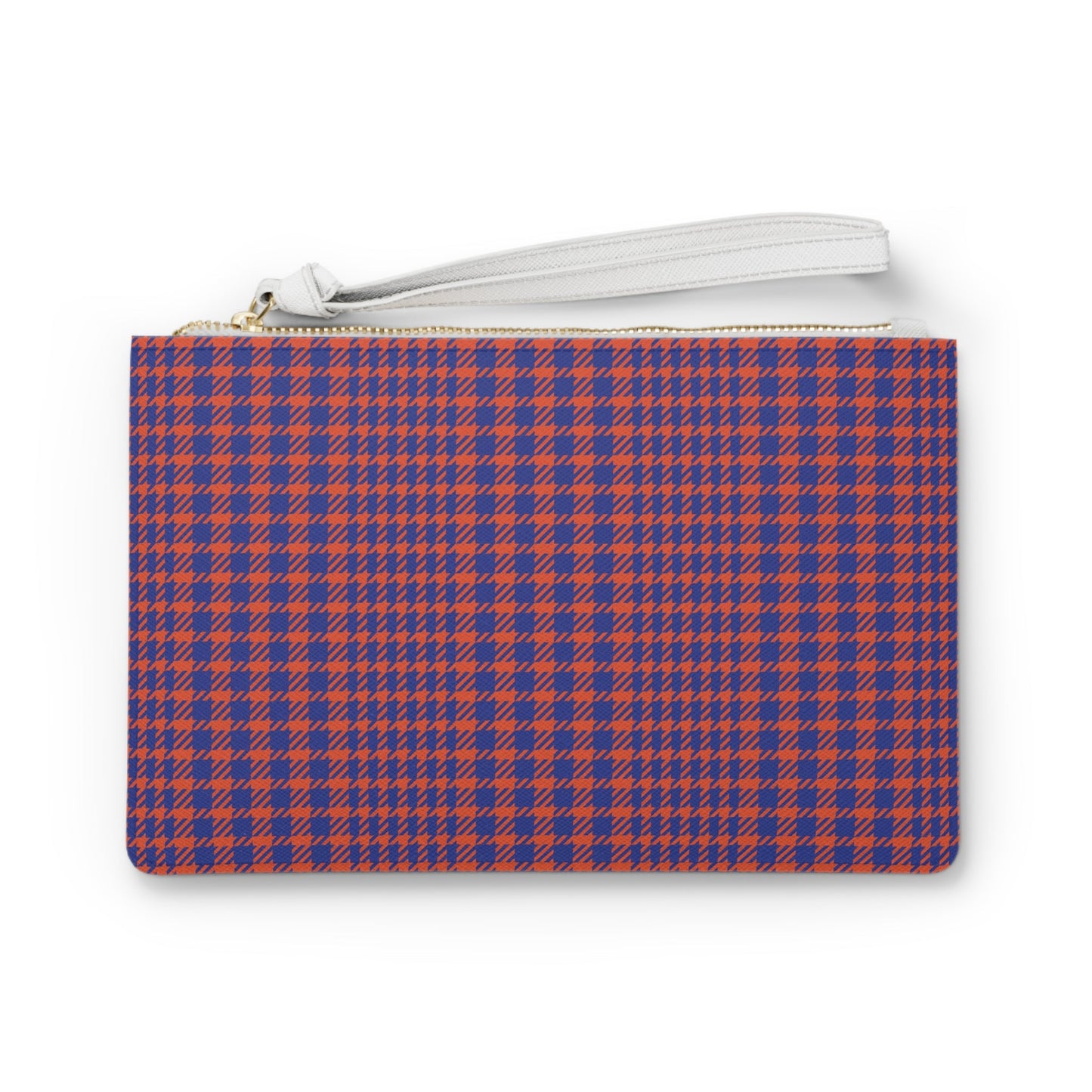 Clutch Bag | Bright Blue & Orange | Tweed
