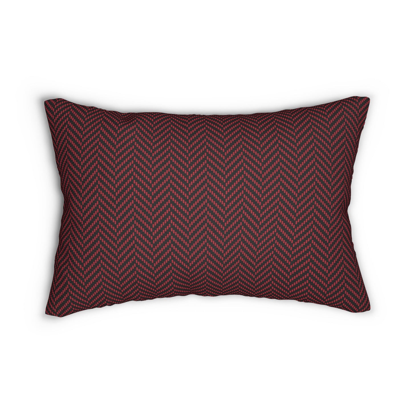 Pillow | Red & Black | Herringbone