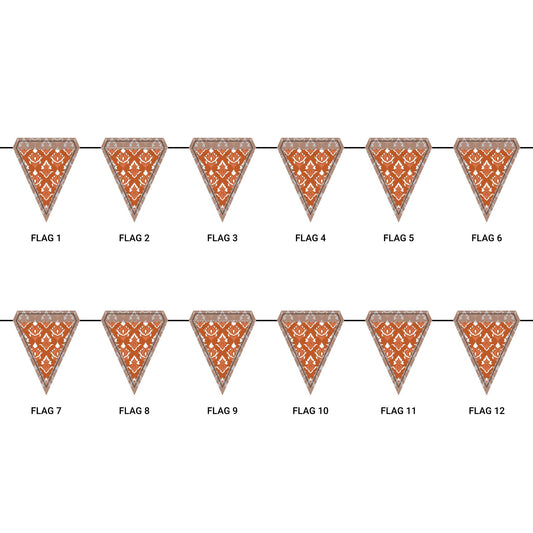 Flag Garland | Austin, Texas | Ikat