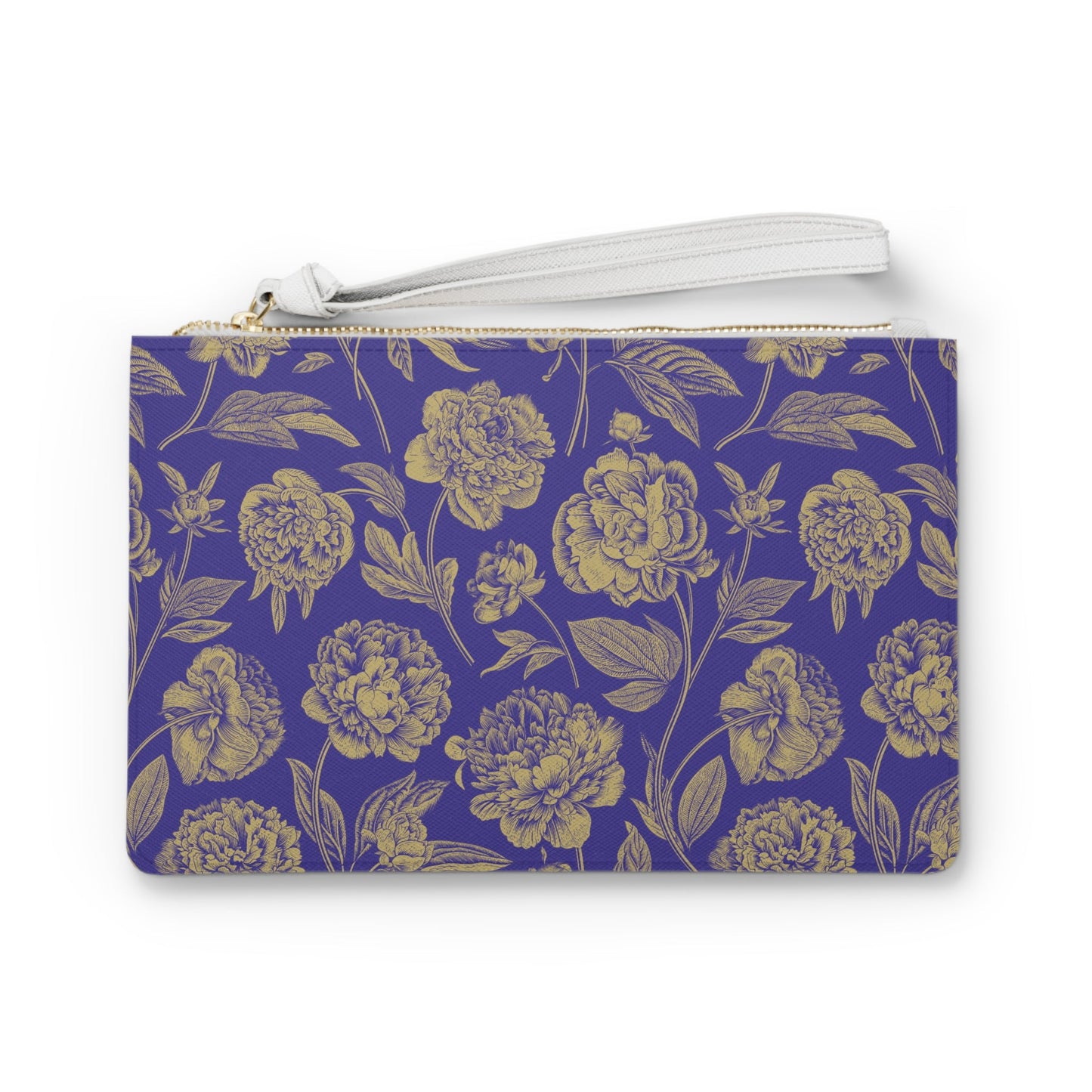 Clutch Bag | Purple & Gold | Peony