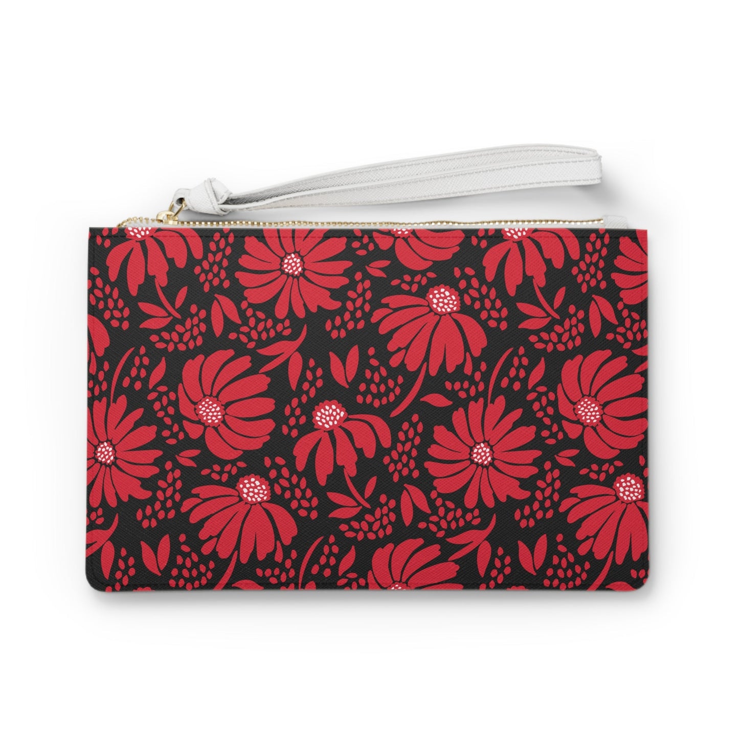 Clutch Bag | Red & Black | Bellis