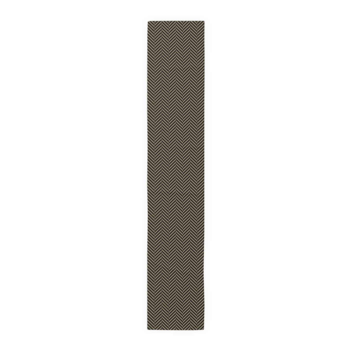 Table Runner | Black & Gold | Herringbone