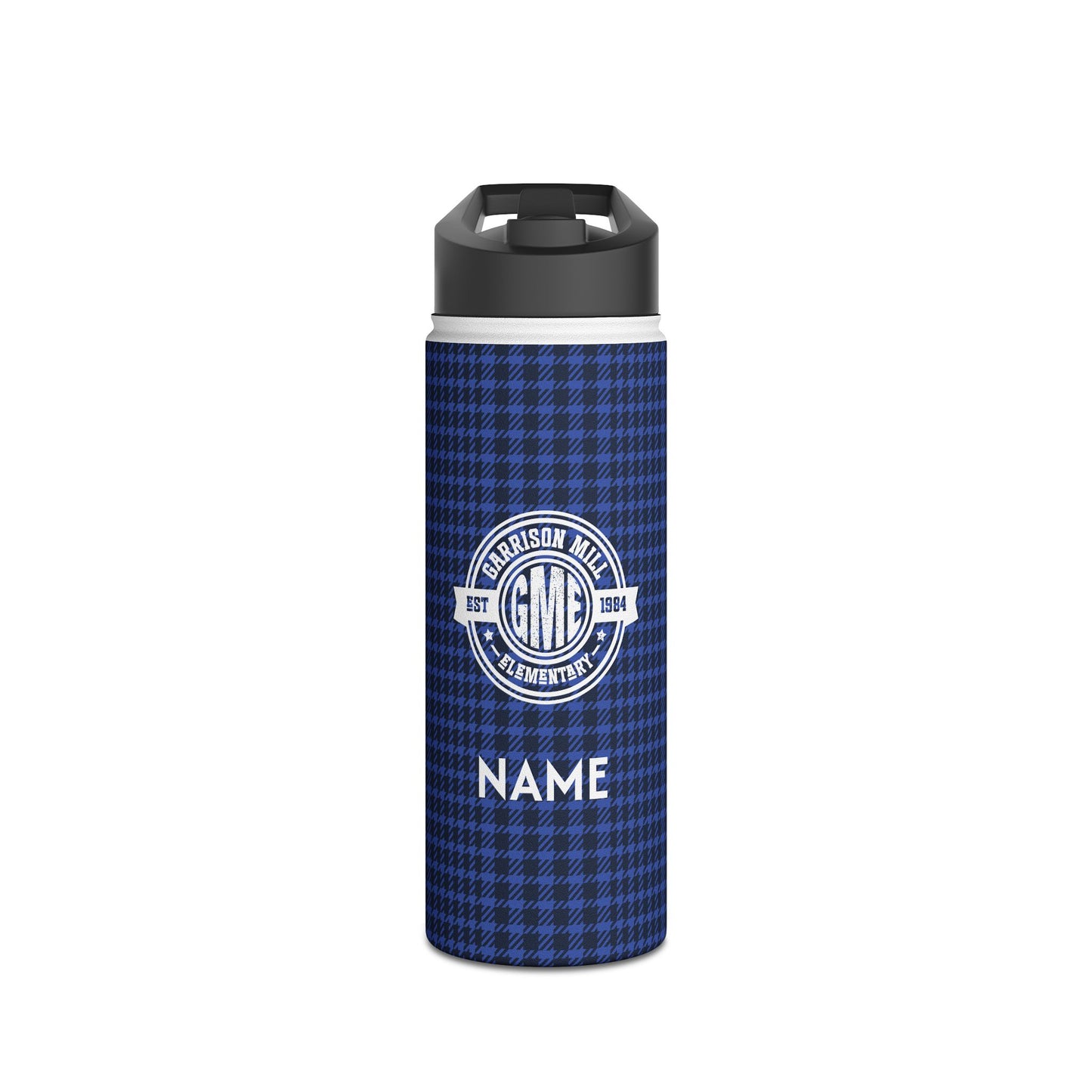 Insulated Water Bottle | Greyhounds | Blue Tartan