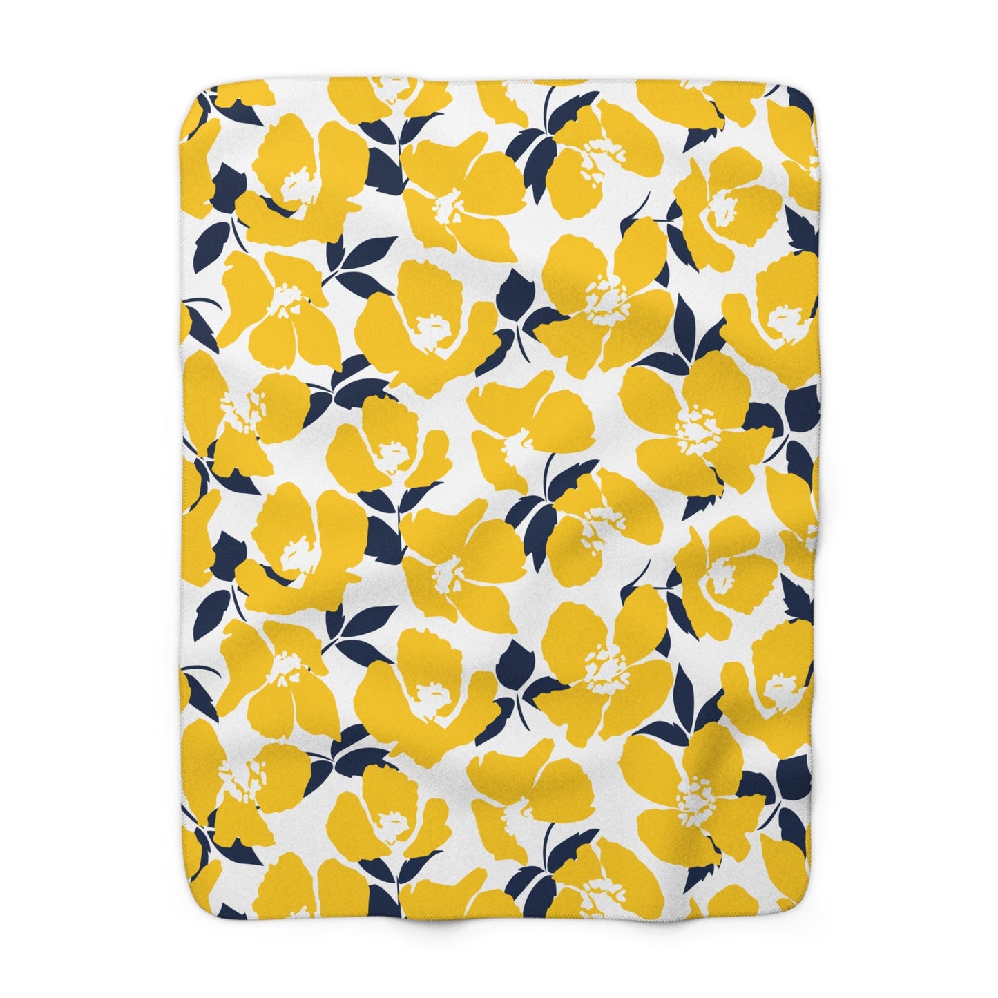 Sherpa Blanket | Yellow & Blue | Poppy