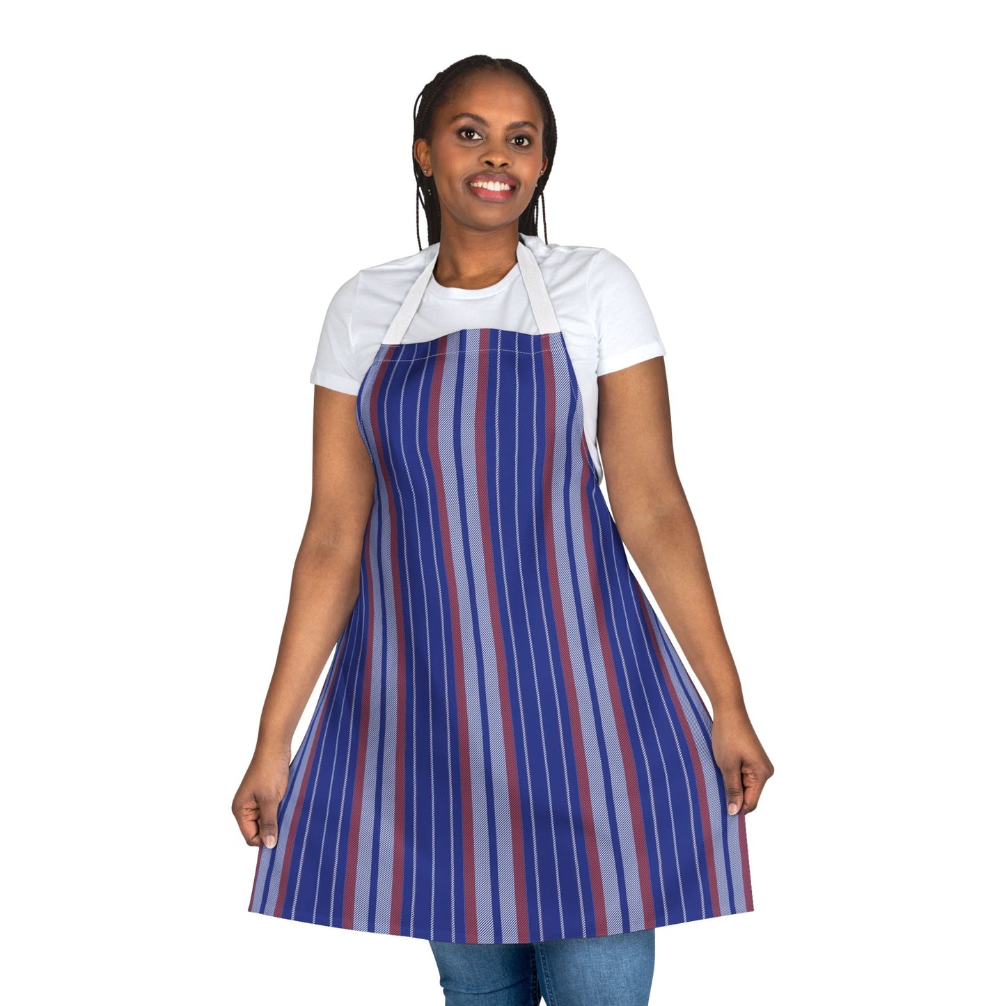 Apron | Bright Blue & Orange | Stripe