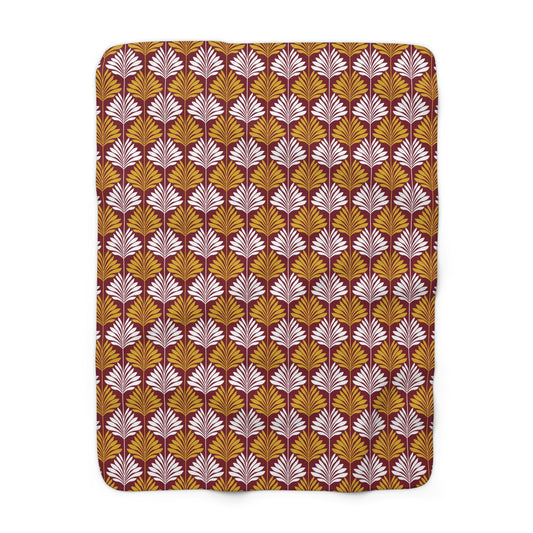 Sherpa Blanket | Red & Yellow | Deco
