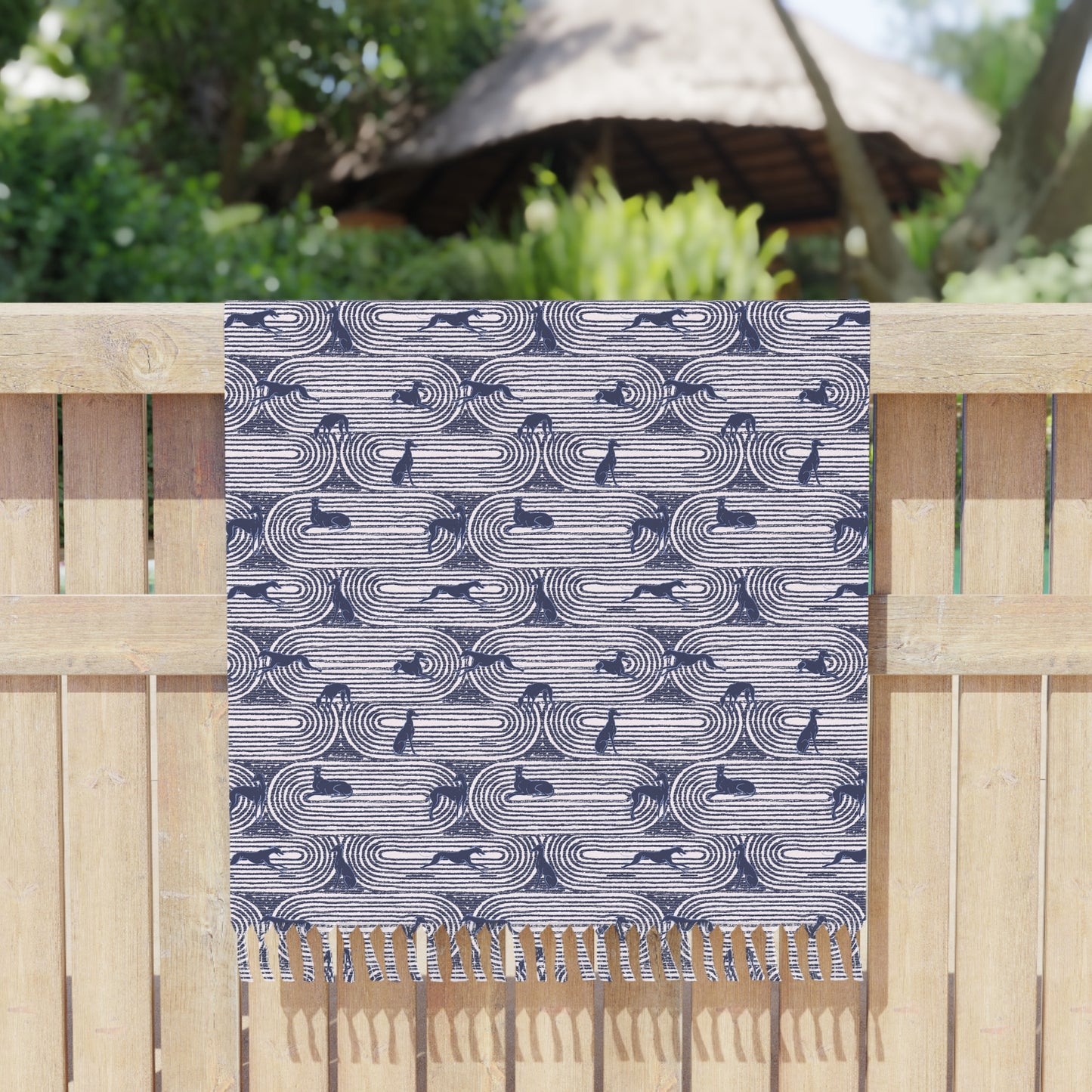 Boho Beach Towel | Greyhounds | Pink Track