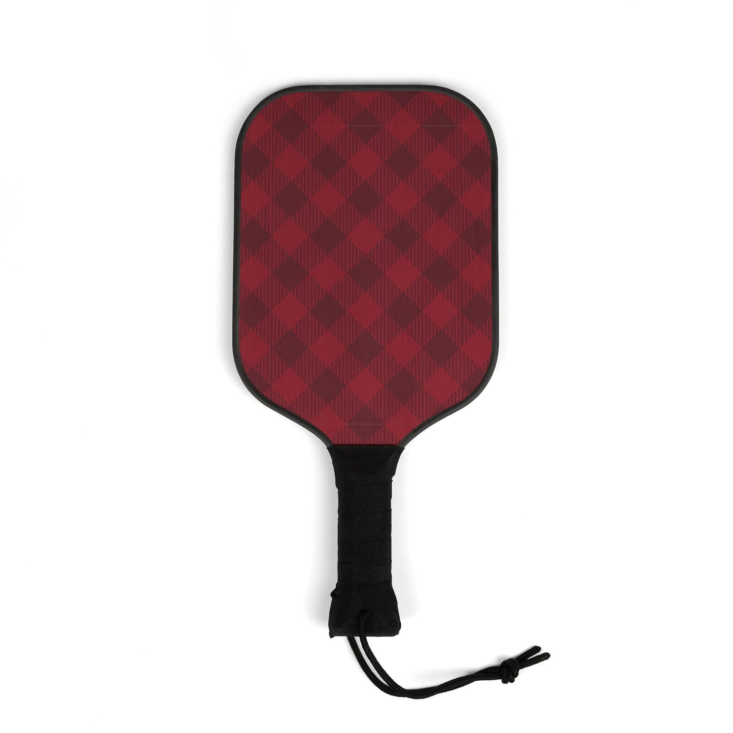 Pickleball Paddle Kit | Maroon & White | Gingham