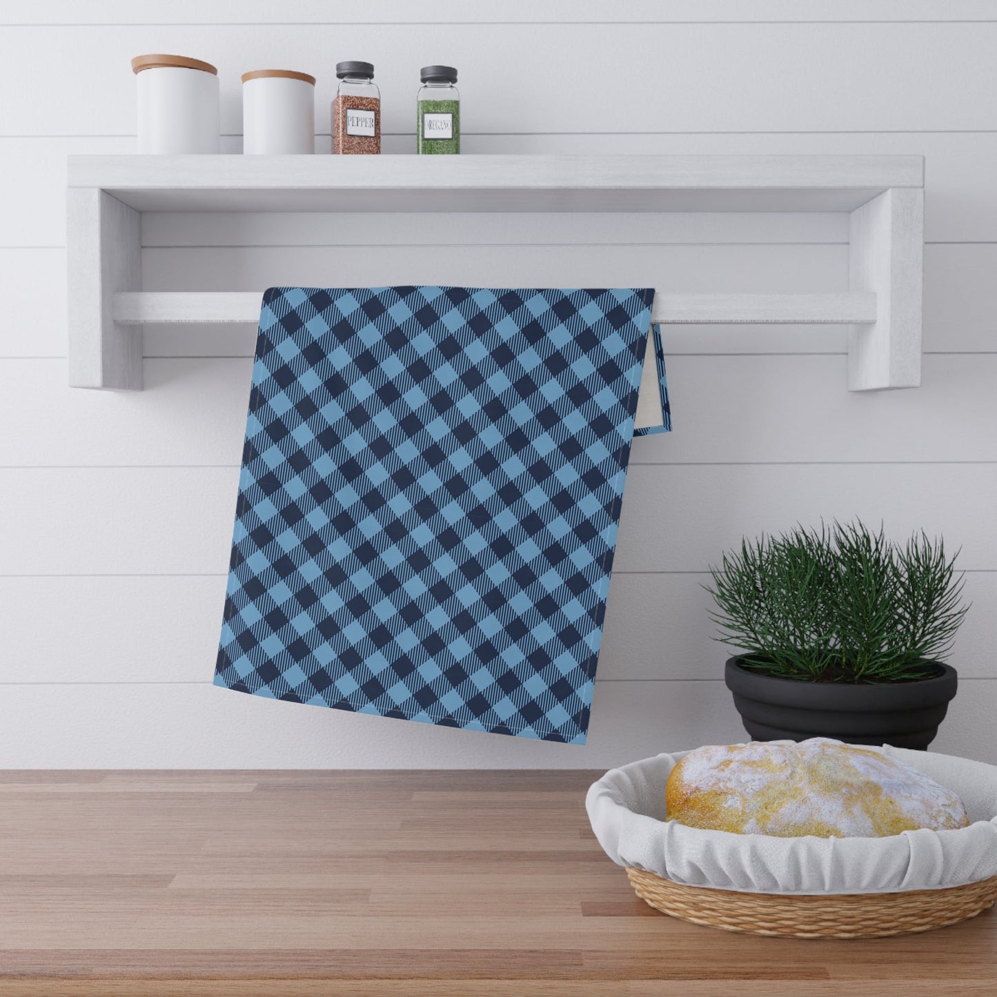 Tea Towels | Light Blue & White | Gingham