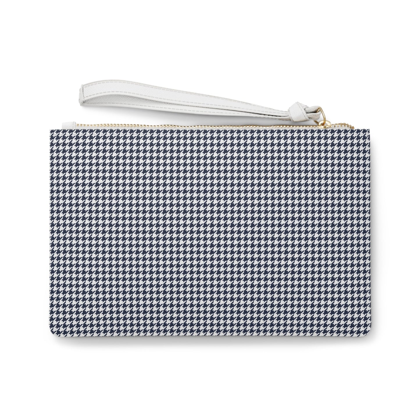 Clutch Bag | Navy & White | Houndstooth