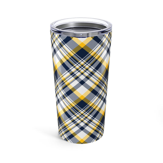 Tumbler | Yellow & Blue | Tartan