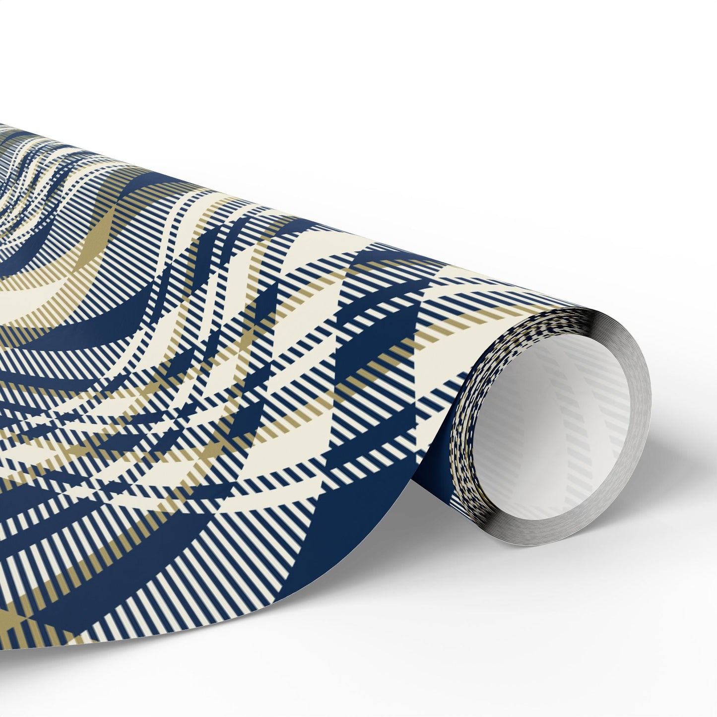 Gift Wrap | Blue & Gold | Tartan