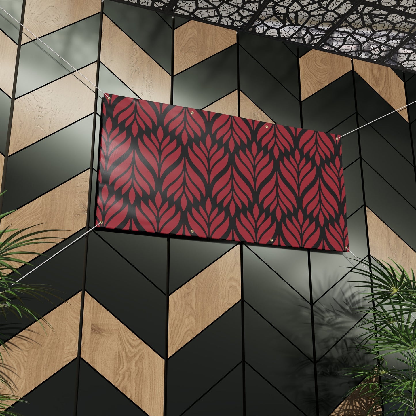 Banner | Red & Black | Palm