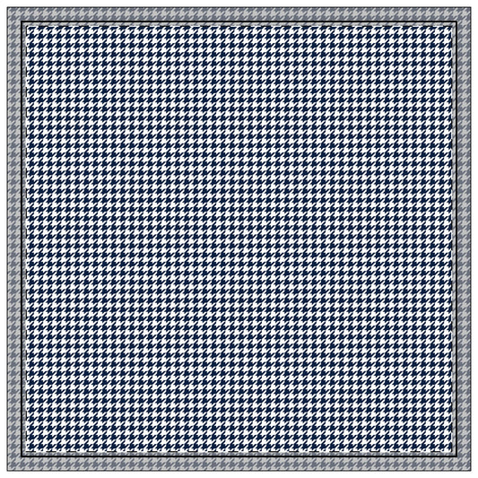 Napkin 4-set | Navy & White | Houndstooth