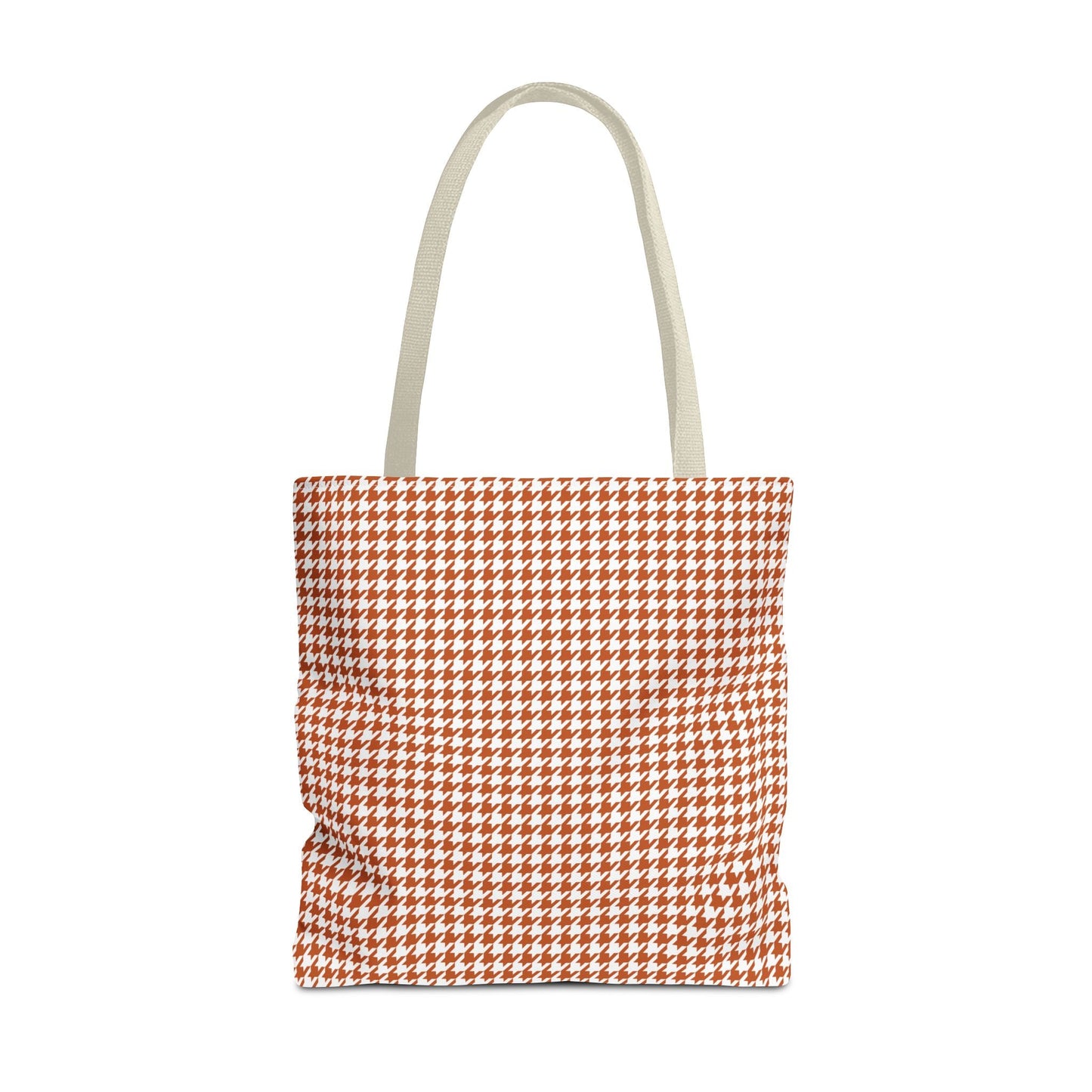 Totes | Dark Orange & White | Houndstooth