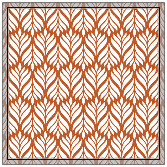 Napkins | Dark Orange & White | Palm