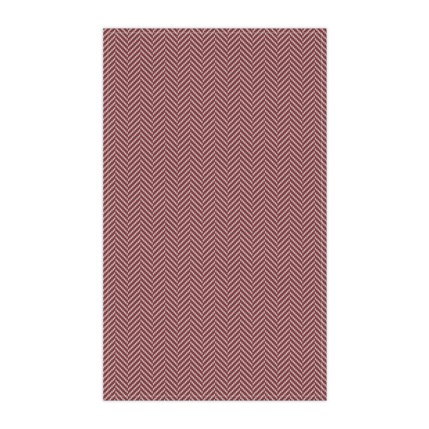 Tea Towels | Maroon & White | Herringbone