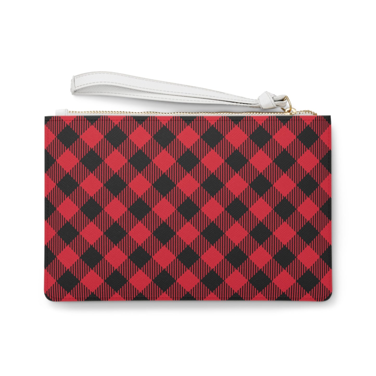 Clutch Bag | Red & Black | Gingham