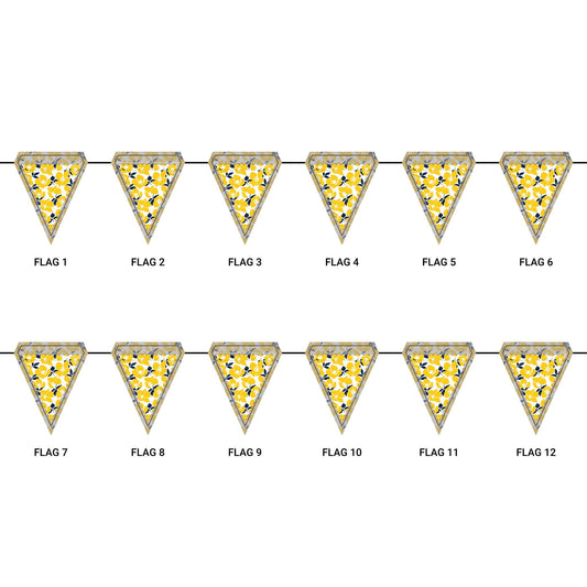 Flag Garland | Yellow & Blue | Poppy