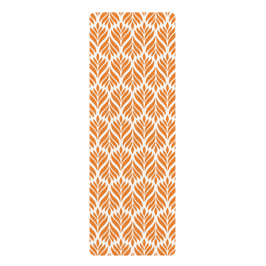 Yoga Mat | Orange & White | Palm