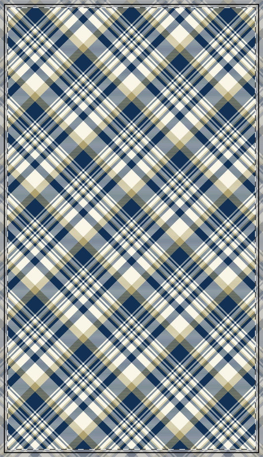 Tablecloth | Blue & Gold | Tartan