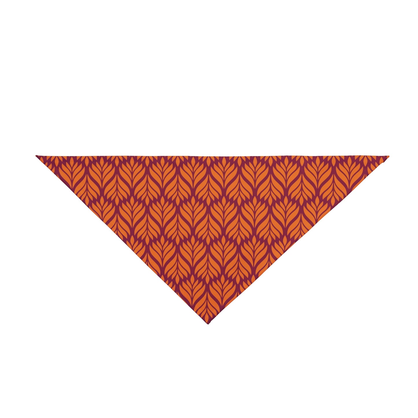Pet Bandana | Maroon & Orange | Palm