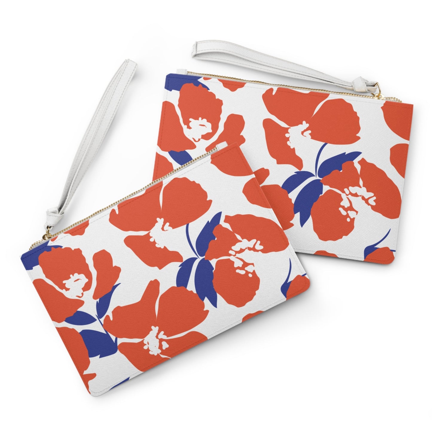 Clutch Bag | Bright Blue & Orange | Poppy