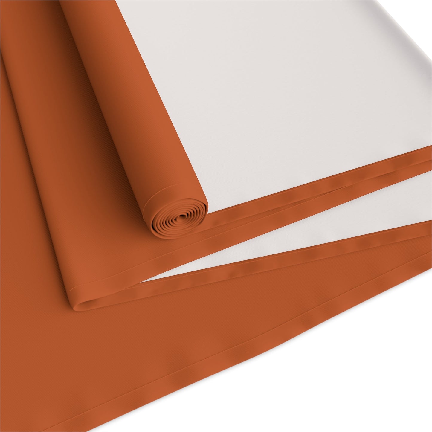 Table Runner | Dark Orange & White | Dark