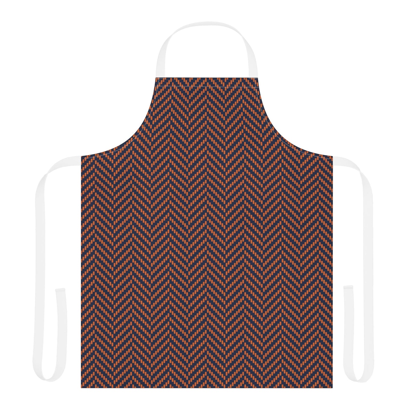 Apron | Orange & Blue | Herringbone