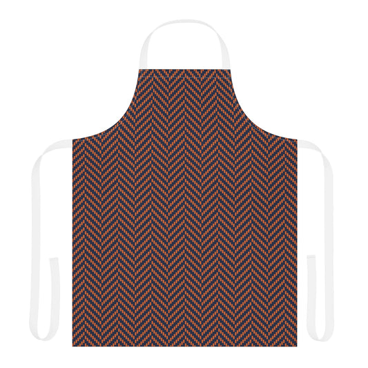 Apron | Orange & Blue | Herringbone