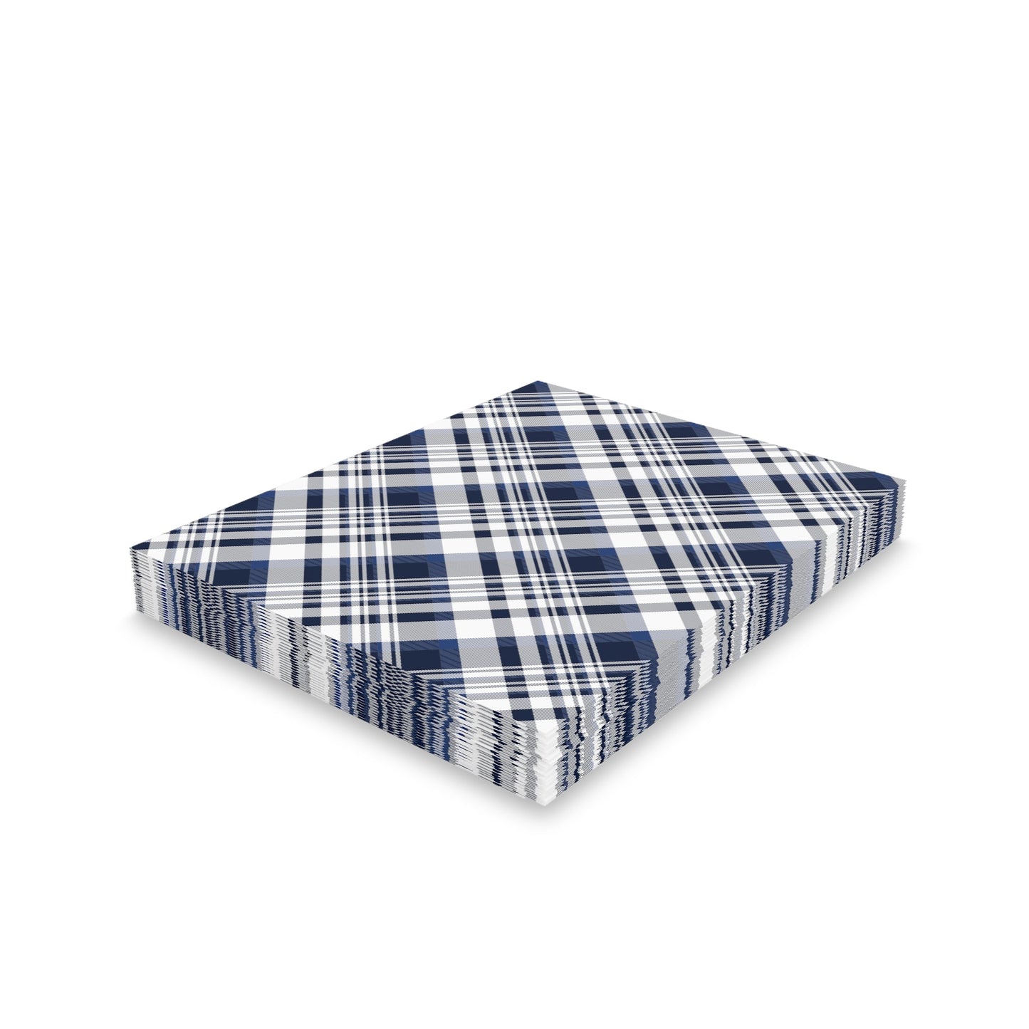 Notecards Set | Navy & White | Tartan
