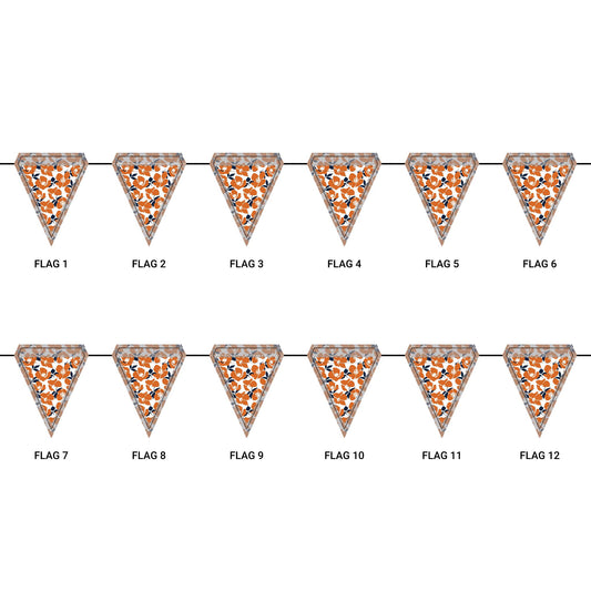 Flag Garland | Auburn, Alabama | Poppy