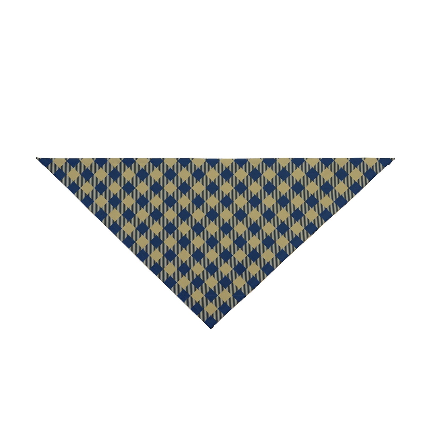 Pet Bandana | Blue & Gold | Gingham