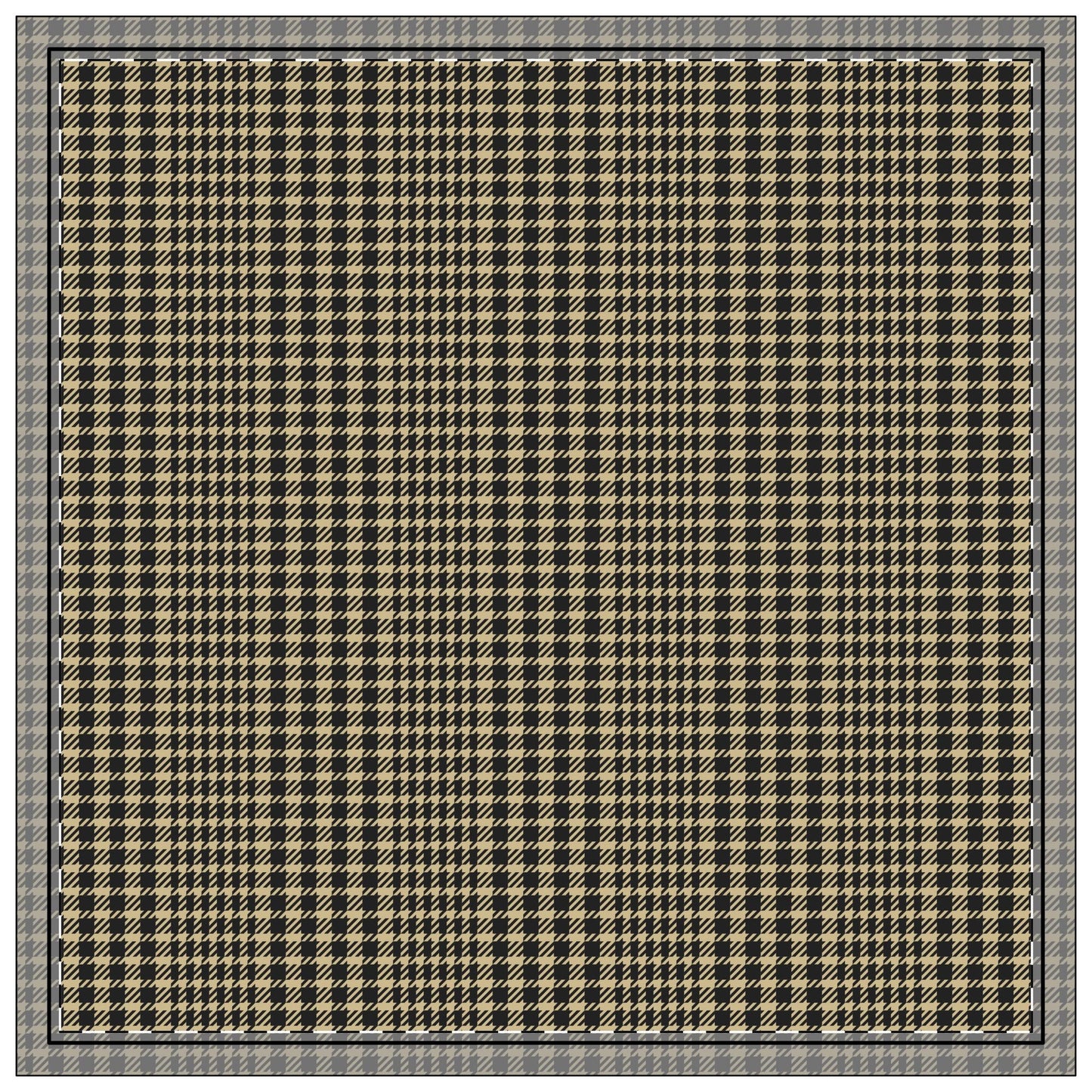 Napkins | Black & Gold | Tweed